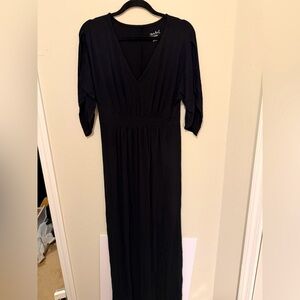Isabel Maternity by Ingrid & Isabel Casual Long Black Maxi Dress